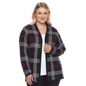 Croft and Barrow plaid cardigan